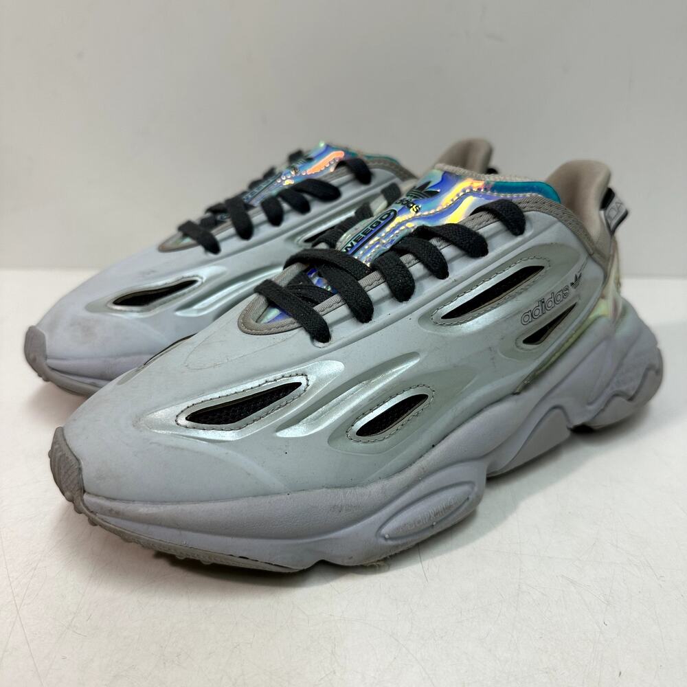 GOOD adidas originals Women's Ozweego Celox 'Grey Blue' Foam Runners 6